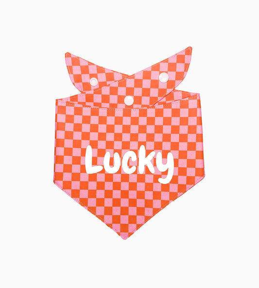 Bandana pour chien personnalisé - Rose Pop