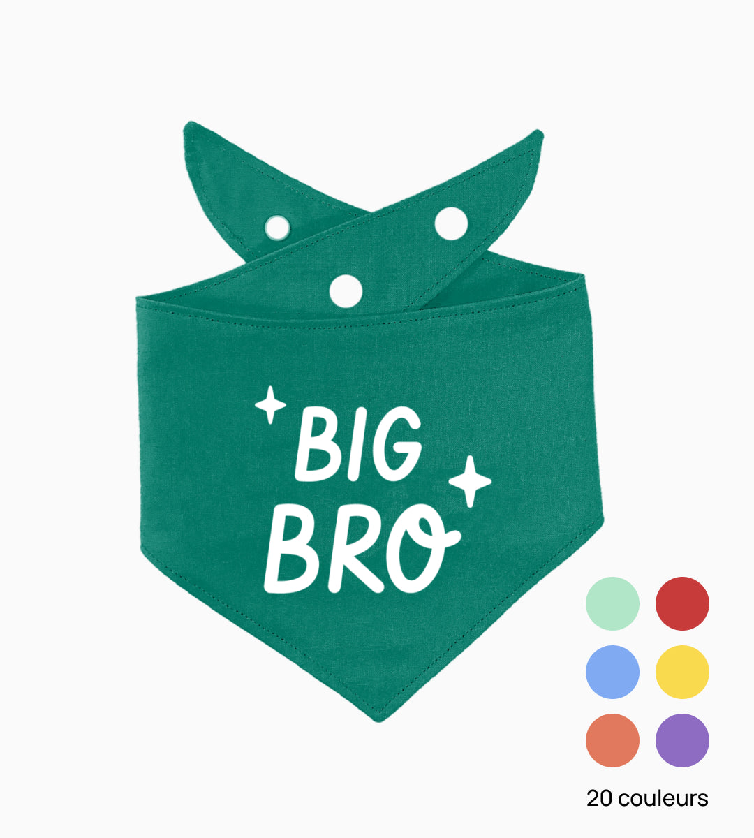 Bandana pour chien personnalisé - Grand frère
