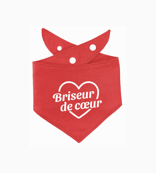 Bandana pour chien personnalisé - Briseur de cœur