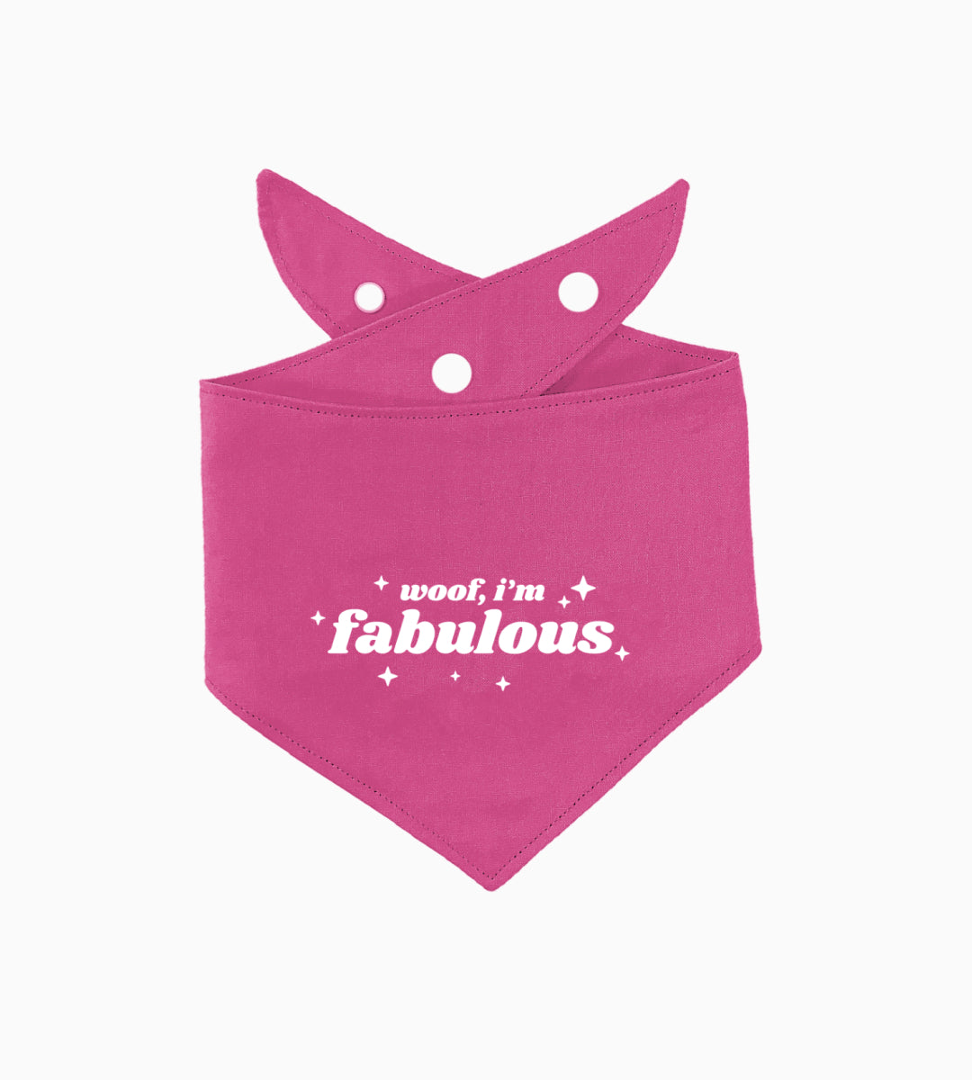 Bandana pour chien personnalisé - Woof, I'm fabulous