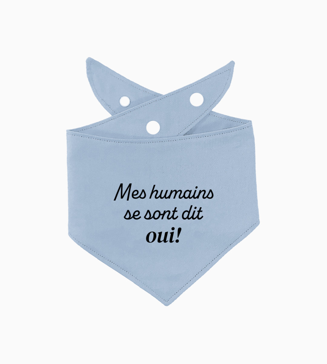 Bandana pour chien personnalisé - Annonce Fiançailles Mariage