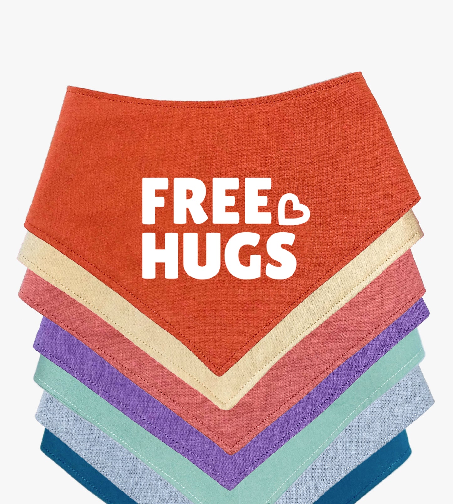 Bandana pour chien personnalisé - Free Hugs