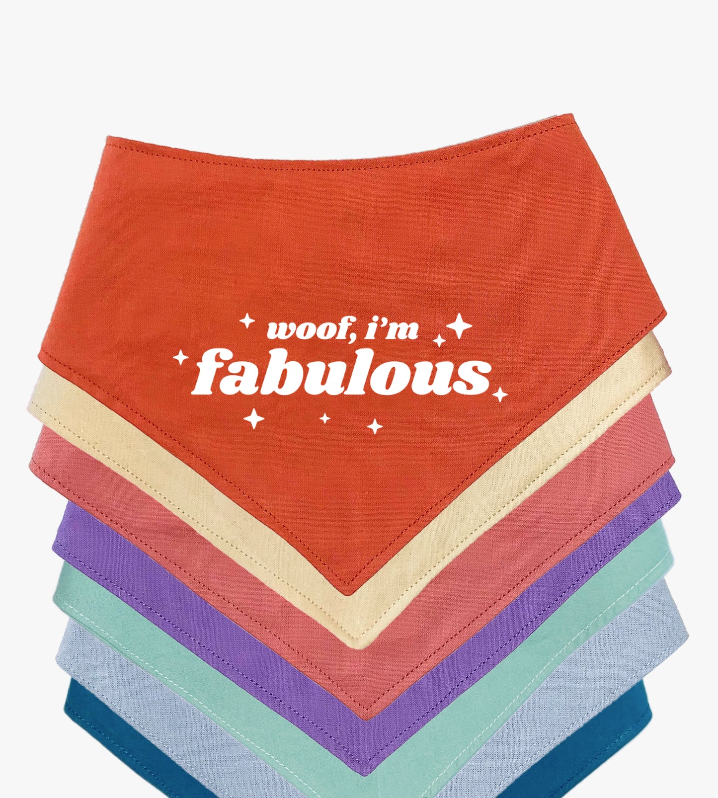 Bandana pour chien personnalisé - Woof, I'm fabulous