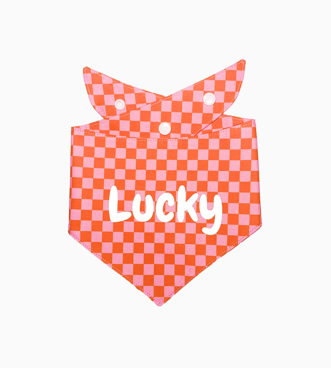 Bandana pour chien personnalisé - Rose Pop
