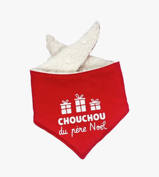 Bandana de Noël pour chien réversible - Chouchou du père Noël