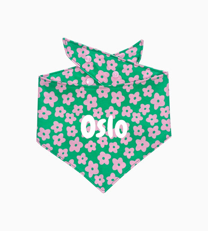Bandana pour chien personnalisé - Flower