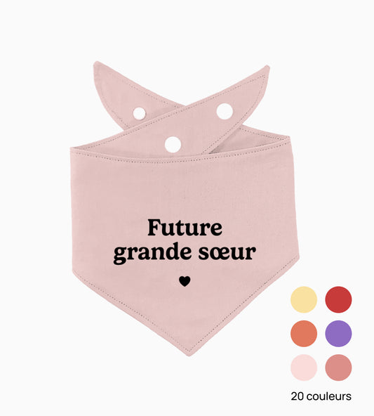 Bandana pour chien personnalisé - Future grande sœur
