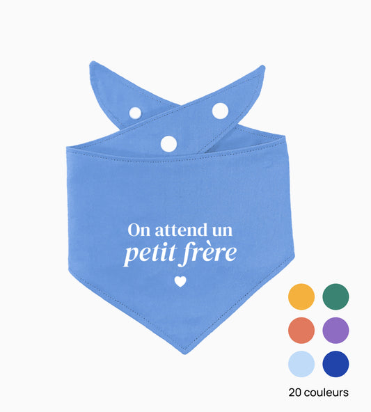 Bandana pour chien personnalisé - Gender reveal Garcon