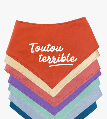 Bandana pour chien personnalisé - Toutou terrible