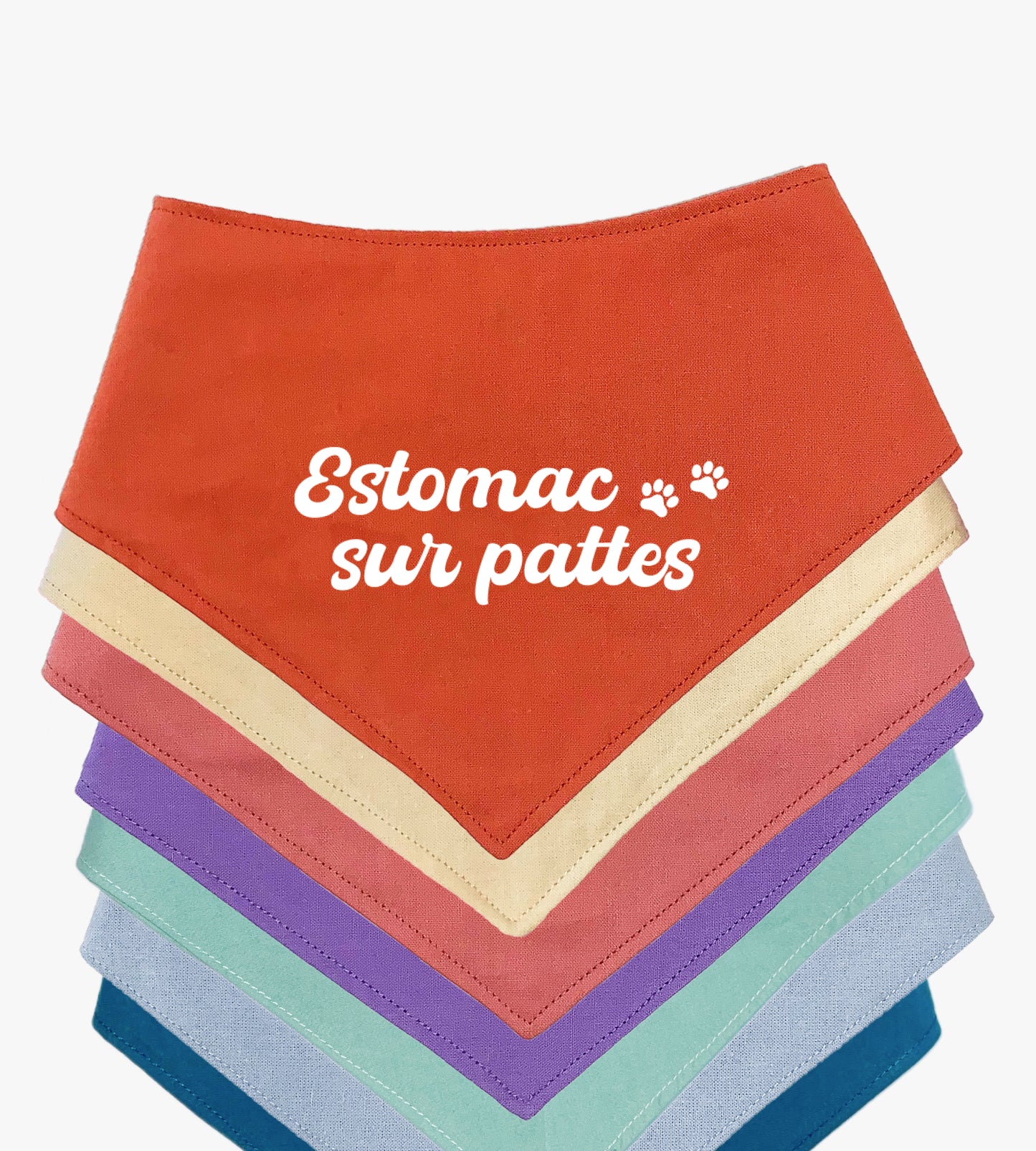 Bandana pour chien personnalisé - Estomac sur pattes